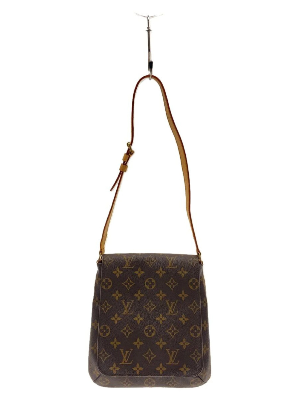 LOUIS VUITTON Musette Salsa Monogram Canvas Long Shoulder Bag Brown